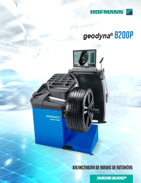 GEODYNA® 8200 Balanceadora de ruedas de automóvil con funciones de diagnóstico y entrada de datos sin contacto brochure